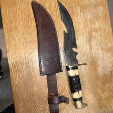 Chipaway Hunting Knife Bone Handle Surgical Steel Blade 