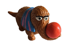 Vintage Applause Sesame Street Snuffleupagus w/ Ball 5" PVC Cake Topper Toy