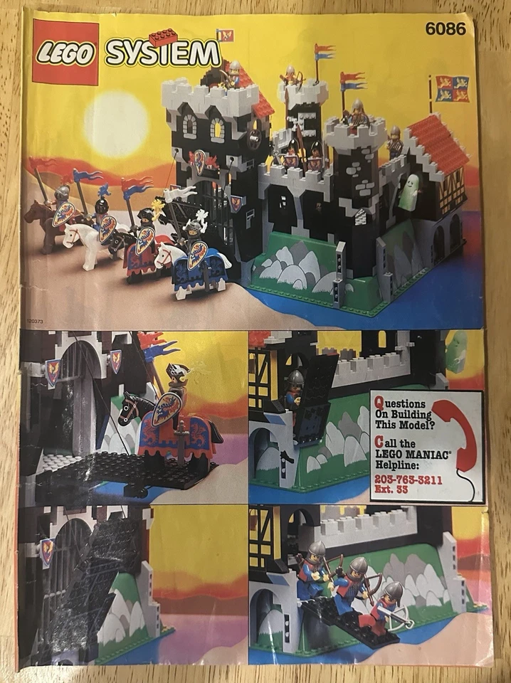 Lego Dungeon Master’s Castle 6086 Black Knight Completo Original Vintage 1992 Foto 2 de 4