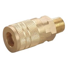 Quick Connect Hose Coupling, 1/4 in Body Size, 1/4 in Hose Fitting Size, MNPT,