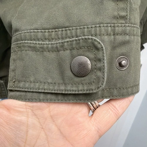 Men's L Green LUCKY BRAND FULL ZIP Bomber Jacket, 3-pockets, BRAND NEW WITH TAGS image 8