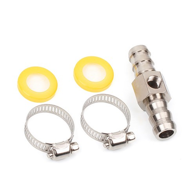 #ad 3 8quot; Fuel Line Fuel Pipe Pressure T Fitting Gauge Sensor Adapter Converter Iron $12.21