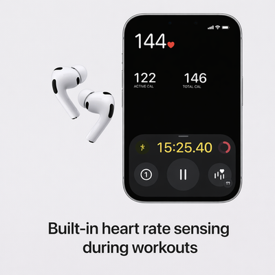 Apple AirPods Pro 3 Wireless Active Noise Cancelling Earbuds