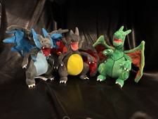 Pokemon Center Charizard and Mega Charizard X and Y Plush Set 9"