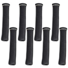 8pc 1200° Fiber Spark Plug Wire Sheath Wire Boots Sleeve Heat Shield For SBC BBC