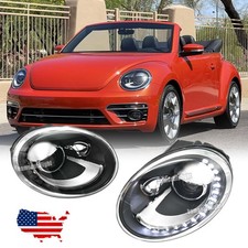Pair Led Projector Headlight Hi-lo Beam For 2012-2019 Volkswagen Beetle Headlamp Pair Led Projector Headlight Hi-lo Beam For 2012-2019 Volkswagen Beetle Headlamp