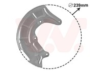 Spritzblech Bremsscheibe VAN Wezel 5817372 FüR VW Audi 6X1 6E1 Lupo A2 239Mm 1