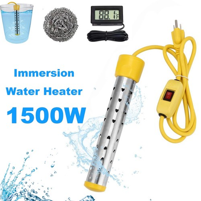 #ad 1500W Immersion Heater Portable Electric Water Heater Fast Heating for Buckets $22.98