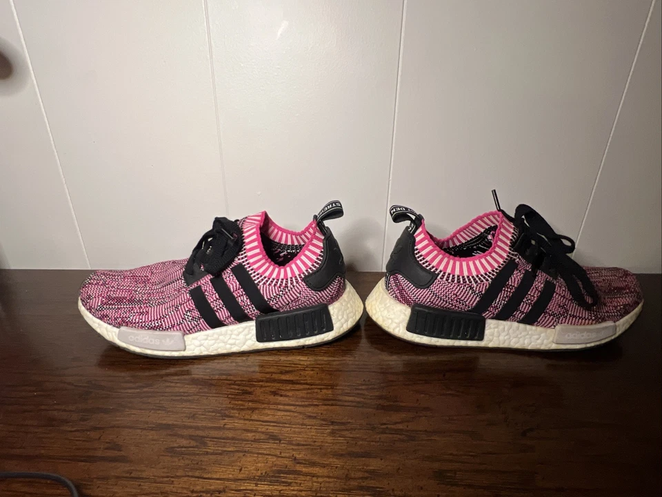 Adidas NMD_R1 PK Primeknit розовые черные глитч BB2363 женские 9/мужские 7,5 Boost - Изображение 4 из 4