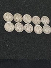 Mercury Dimes Lot of 10 Silver 10C Coins 1916-1945 Circulated US