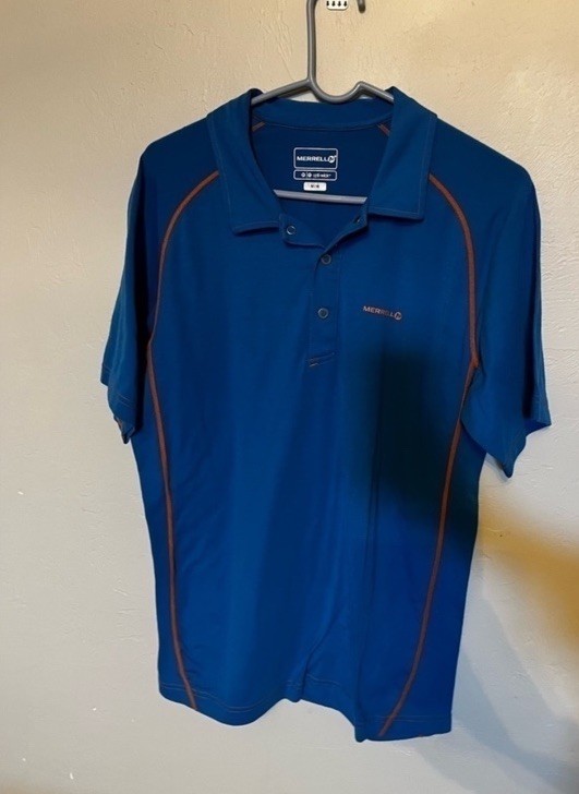 Blue Merrell Polo Shirt Size M