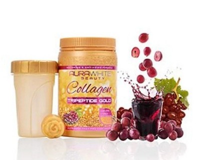 Aura White GOLD COLLAGEN TRIPEPTIDE (3 Bottles) Skin Whitening Bright Anti Aging