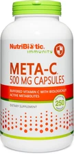 Meta-C Capsules, 500 Mg Spirulina-Bound Vitamin C, 250 Count | Buffered with ...
