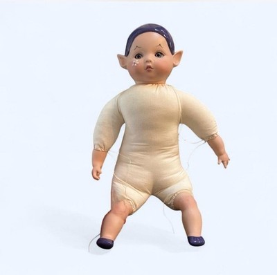 1980s Bell Ceramics Kay McKee Pixie Elf Doll 12 Inch Vintage Collectible