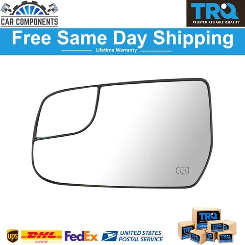 New Mirror Glass Power Heat w/ Mounting Bracket Driver Side Left For Chevy GMC