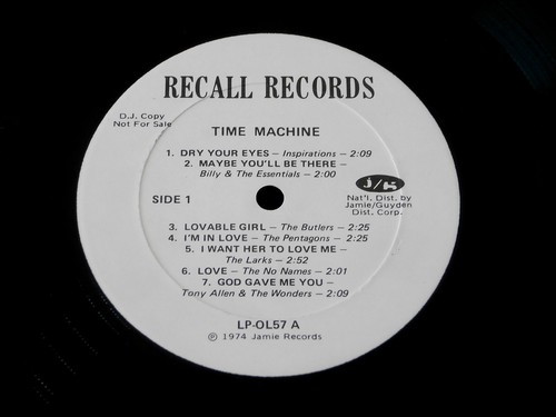TIME MACHINE~ VARIOUS ARTIST~ MINT~ RARE PROMO~ RECALL RECORDS~ ~ OLDIES LP - Imagen 5 de 5