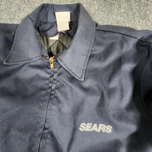Vintage Sears Lined Work Chore Mechanics Jacket Med Fit - Picture 3 of 7