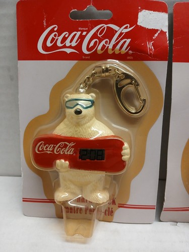 Vintage Coke Keychain Clocks Set of Three (3) New In Original Packaging 1999 - Picture 2 of 11