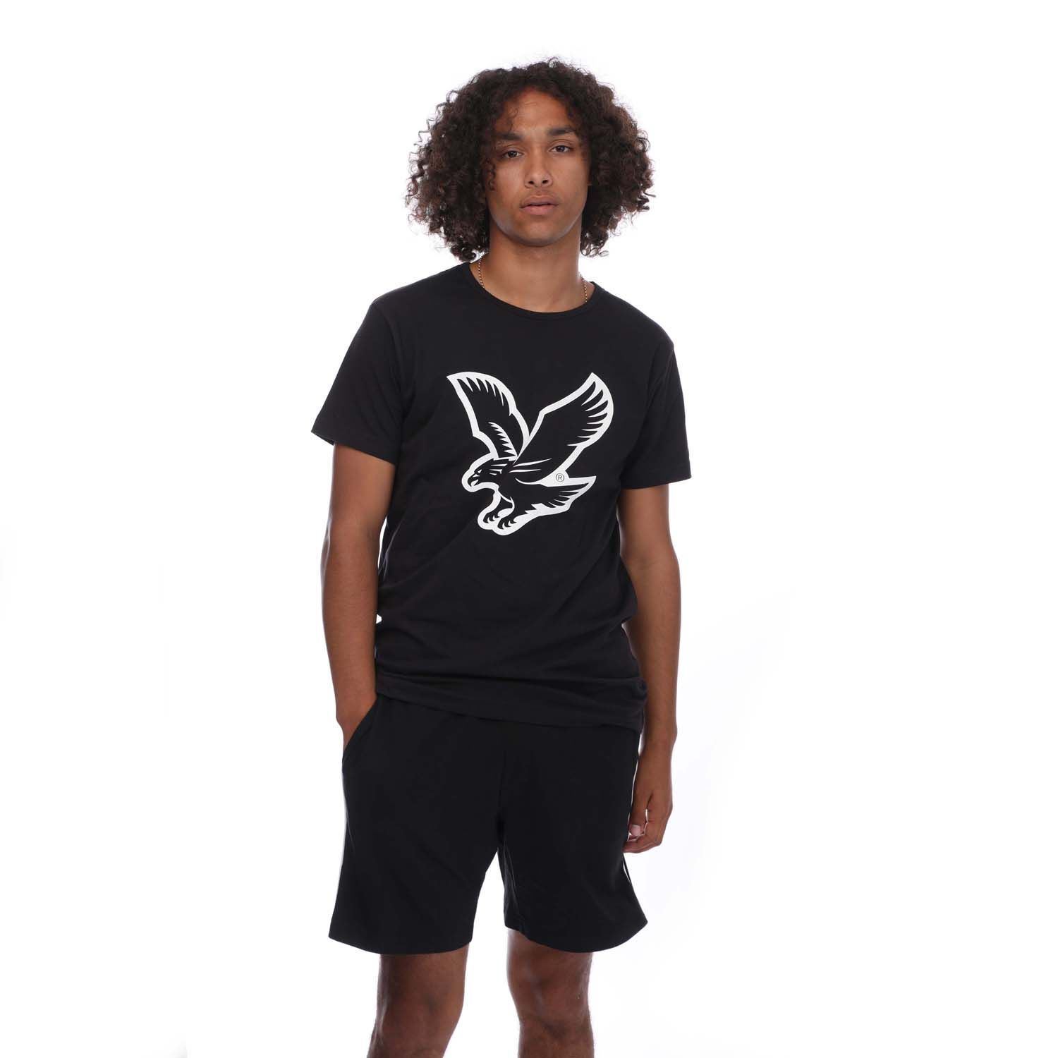 Футболка и шорты Herren Lyle And Scott Lounge от Schwarz