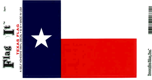 Texas State Flag - Vinyl Decal Sticker 3.5'' x 5'' - 第 1/1 張圖片