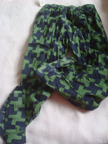 Pantalones de pijama para niñas verde talla pequeña (6/7) algodón nuevos - Imagen 2 de 2