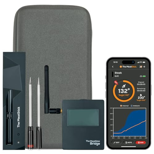 MeatStick WiFi Bridge Set | 2-Probe Package | Smart Wireless Meat Thermometer