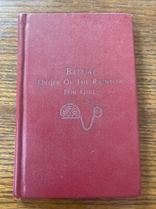 1937 Ritual Order Of The Rainbow For Girls