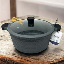 D&W Pot/Casserole 12.5 Inch,10 Qt With Lid Bi...