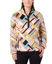 Hurley Ladies' Snap Plush Pullover, Color Pink, Size Medium NWT