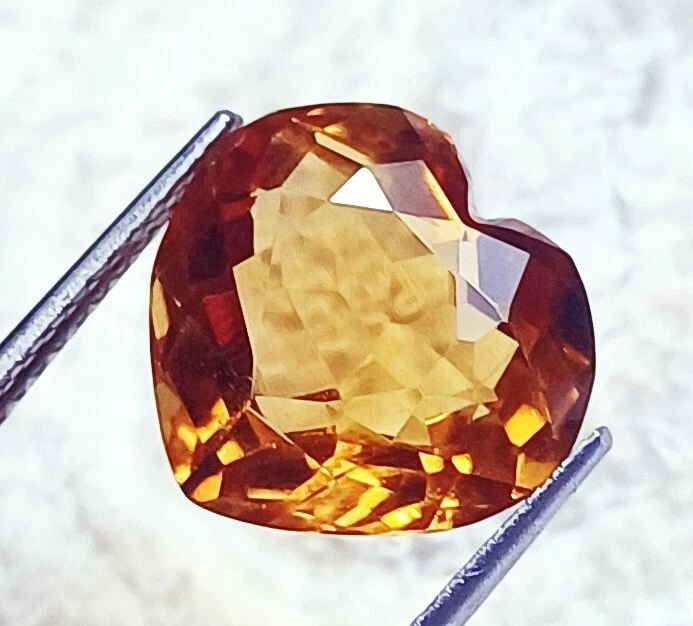 Heart Shape Citrine 9.20 Ct Loose Gemstone Certified - Image 3 of 4