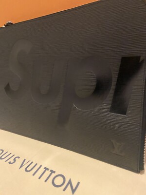 Limited Edition Louis Vuitton X Supreme GM Epi Pochette Black | eBay