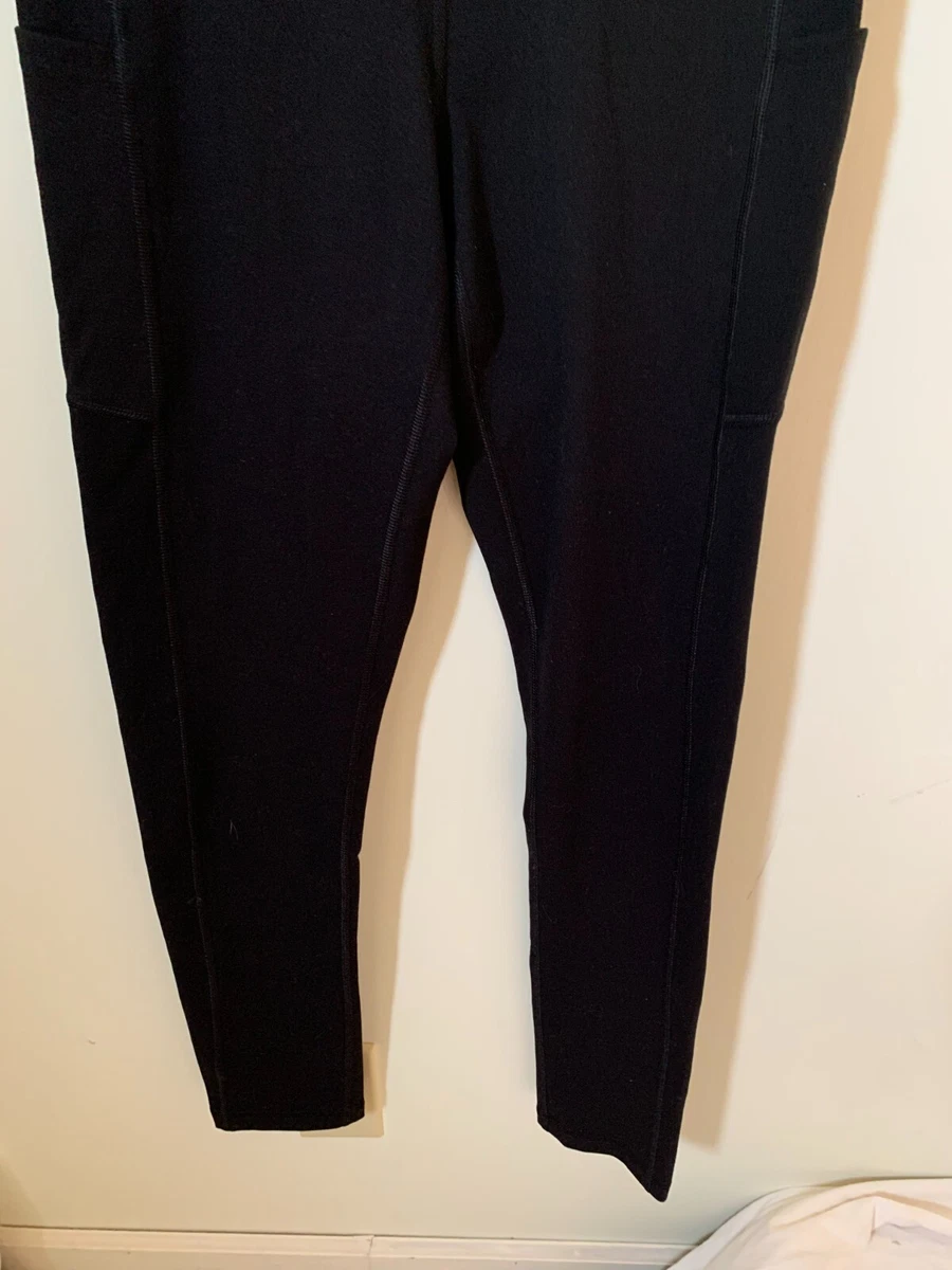 Fengbay Womens Size Medium Leggings Black Pants Pockets Athletic Soft