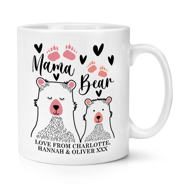 Personalisierte Mama BäR 10Oz Tasse Becher Mama Muttertag Liebe Geburtstag-image