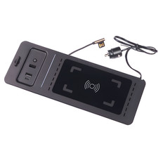 Console Car Wireless Phone Charger Fast Charging Mat Pad For FORD F150 2015-2020
