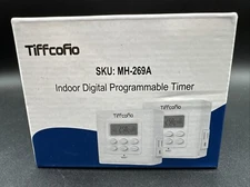 TiFFcoFio 15A/1800w  Indoor Digital Programmable Timer~ Set Of 2 New