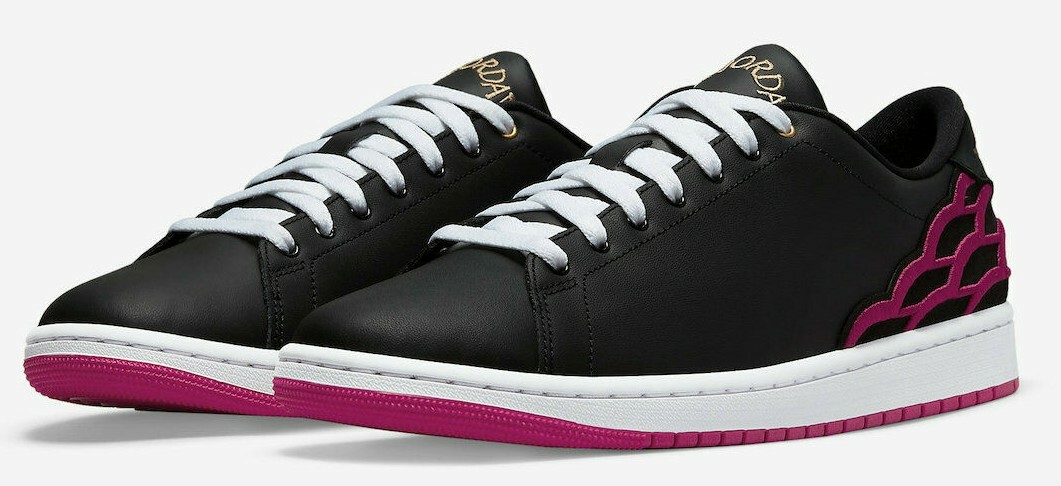 AIR JORDAN 1 CENTRE COURT MEN BLACK / MYSTIC HIBISCUS DQ8577  display picture 3