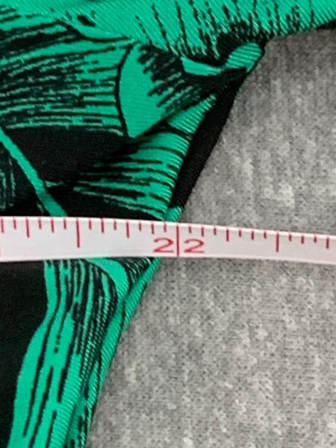 Abito Sunny Leigh maglia elasticizzata donna XL nero verde bianco manica a campana linea A - Foto 10 di 14