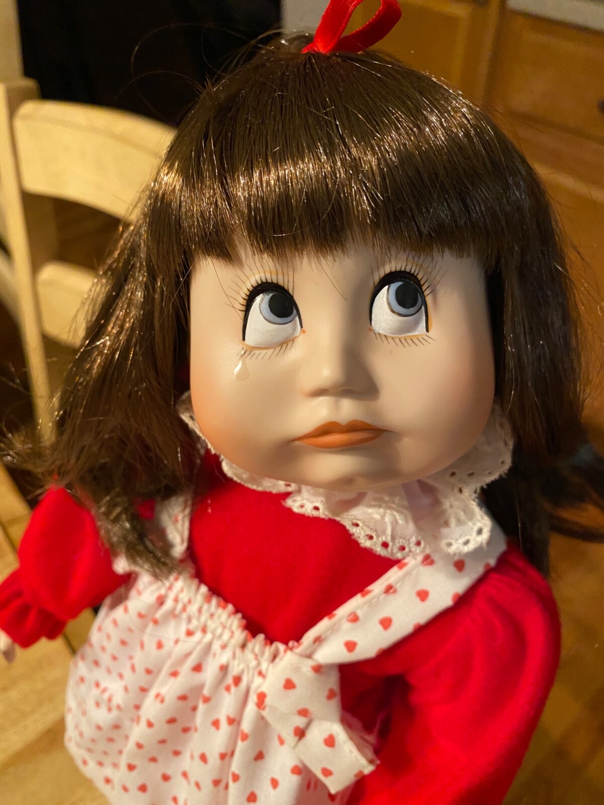 Hello Dolly Doll w/ Cert of Authenticity, teddy bear, flowers, box