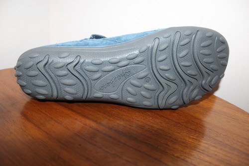 SKECHERS MUJER EARTH FEST PETUNIA MARY JANE ZAPATOS PLANOS GAMUZA AZUL MARINO TALLA 8 EE. UU. - Imagen 9 de 12