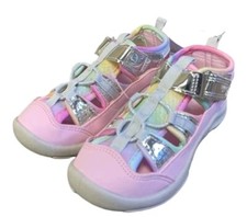 OshKosh Girl's Everyplay Flexible Outsole Bump Toe Sandal RAINBOW 9M