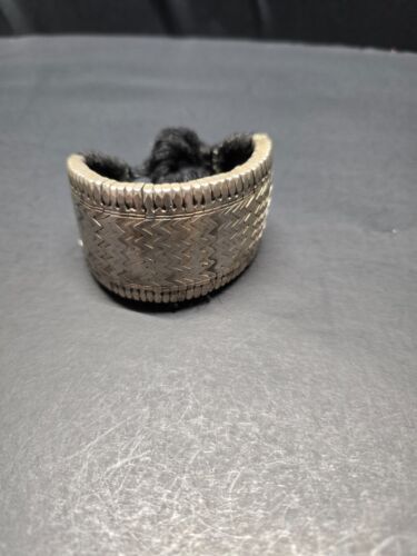 Bracciale braccialetto bazuband argento antico India Boho Festival - Foto 2 di 9