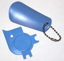 Tupperware Keychain Shoe Horn  Scrape-Em-All Scraper Gadget Set of 2 Light Blue