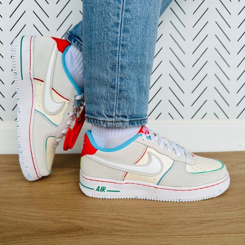 ⭐Nike AIR FORCE 1 Big Kids Retro shoes 6Y LOW LV8 HOLIDAY COOKIES GS FQ8350-110 - 第 4/13 張圖片