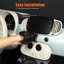 Car Center Dashboard Cup Holder Mount Cup Bracket For Fiat 500 2016+