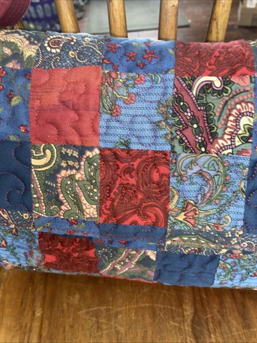 Donna Sharp Large Patchwork Quilted Shoulder Bag Two Straps Adjustable 13 X 10 - Picture 4 of 11