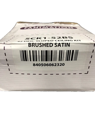 Fanimation SCK1-52BS Brushed Satin 1 in. 42 Degree Sloped Ceiling Fan Kit - Picture 8 of 10