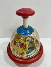 Vintage 1990 Fisher Price Pump Carousel Merry Go Round Toy