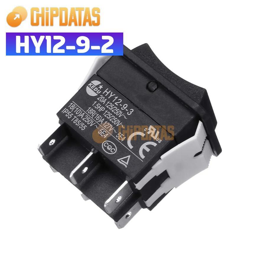 HY12-9-3 KEDU Switch – 1pc New, Unbranded, Generic Replacement - View #2