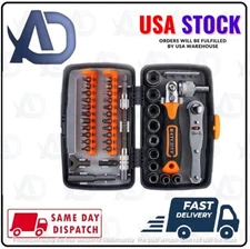 22 Pcs Interchangeable screw driver head and 10 hex Drive Socket ratchet Wrench