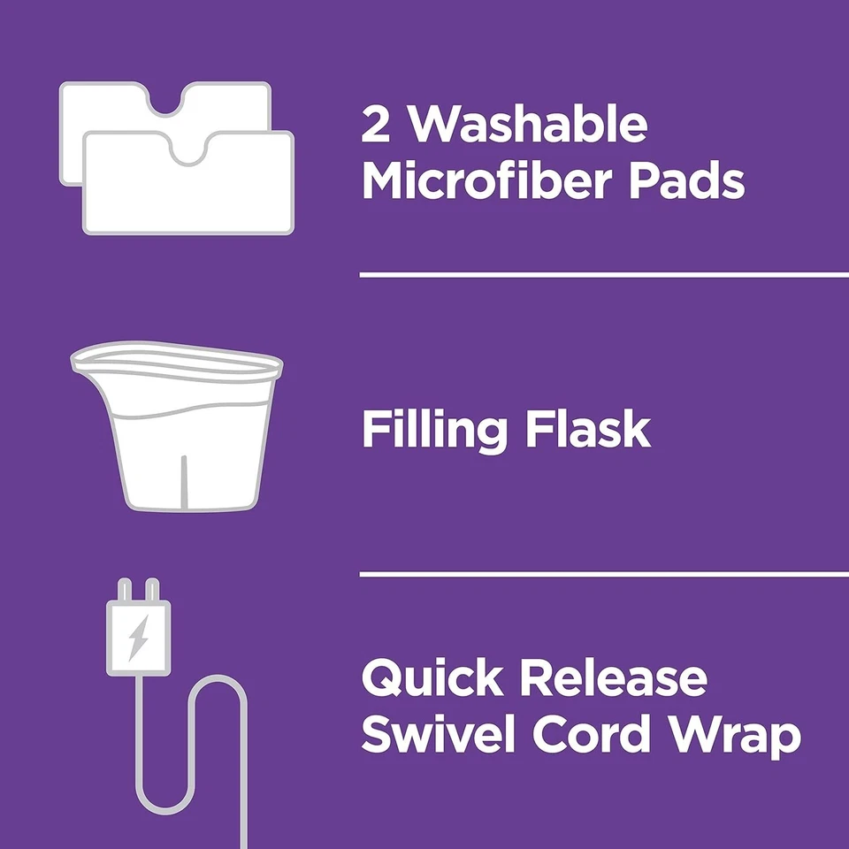 Shark S3501 Steam Pocket Mop Hard Floor Cleaner, With Rectangle Head and 2 Washa - Image 3 of 4